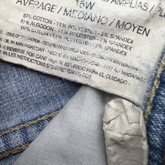 Gloria Vanderbilt Stone-washed Jeans 16W - Picture 3 of 6
